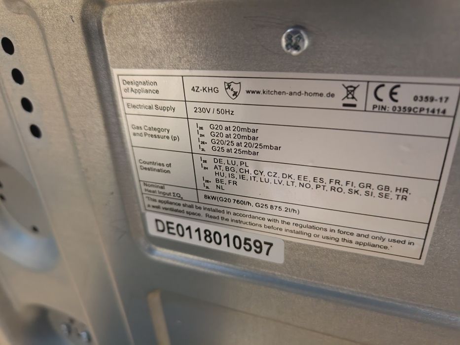Газови Котлони за вграждане K&H