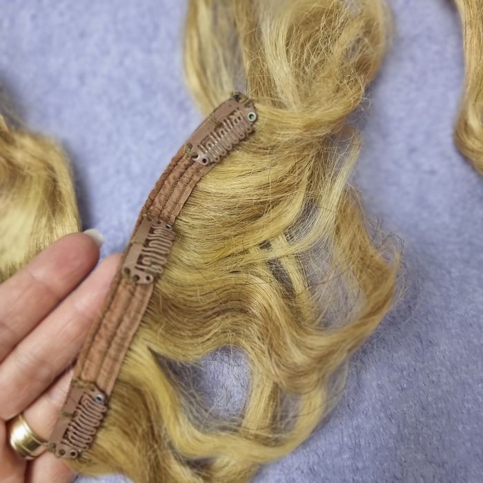 Extensii par blond 40 cm