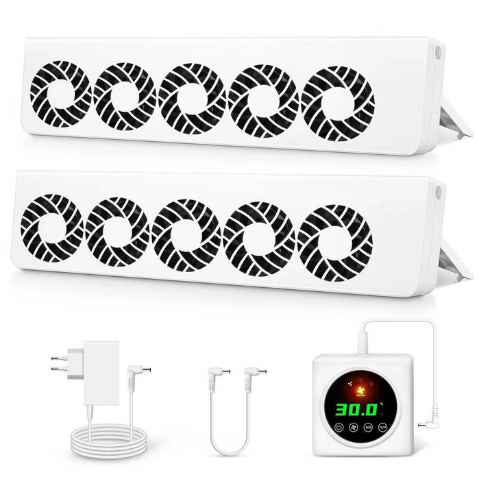 Ventilator pt. radiator/calorifer ecoCalm 2.0 cu controler , set 2 bc.