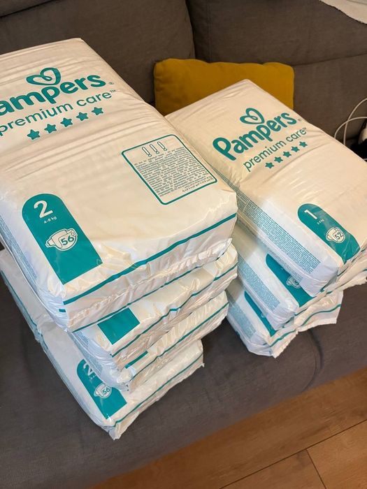 Продава Pampers Premium care 1 и 2