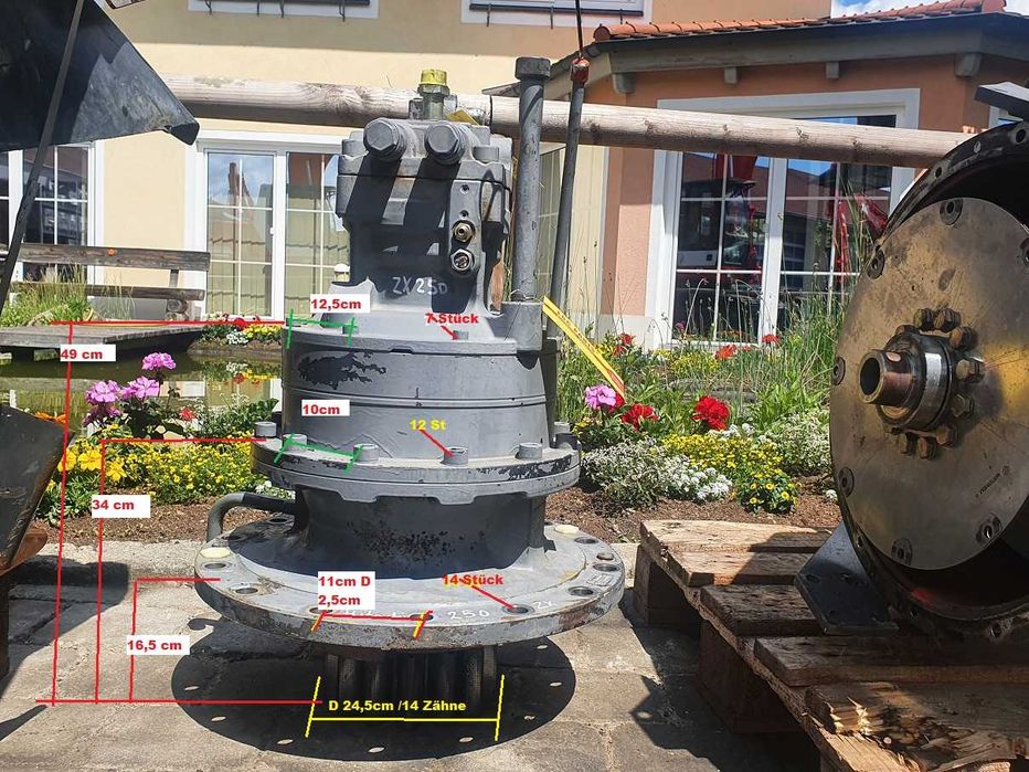 Reductor de rotire pentru excavator Hitachi ZX 250 LC N 3