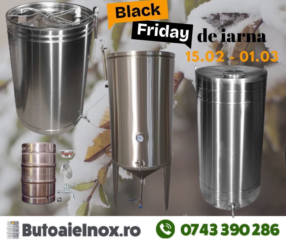 Butoaie inox pt vin Reduceri masive de BlackFriday