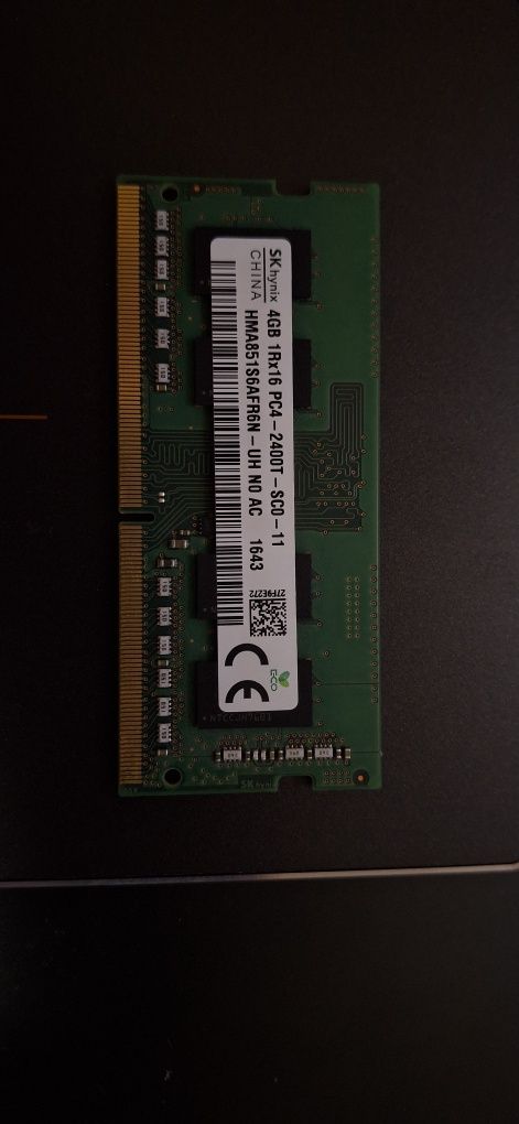 Озу на 4GB, для ноутбуков,Серрии DDR4