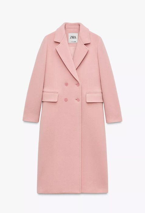 Палта от вълна и изкуствен косъм ZARA