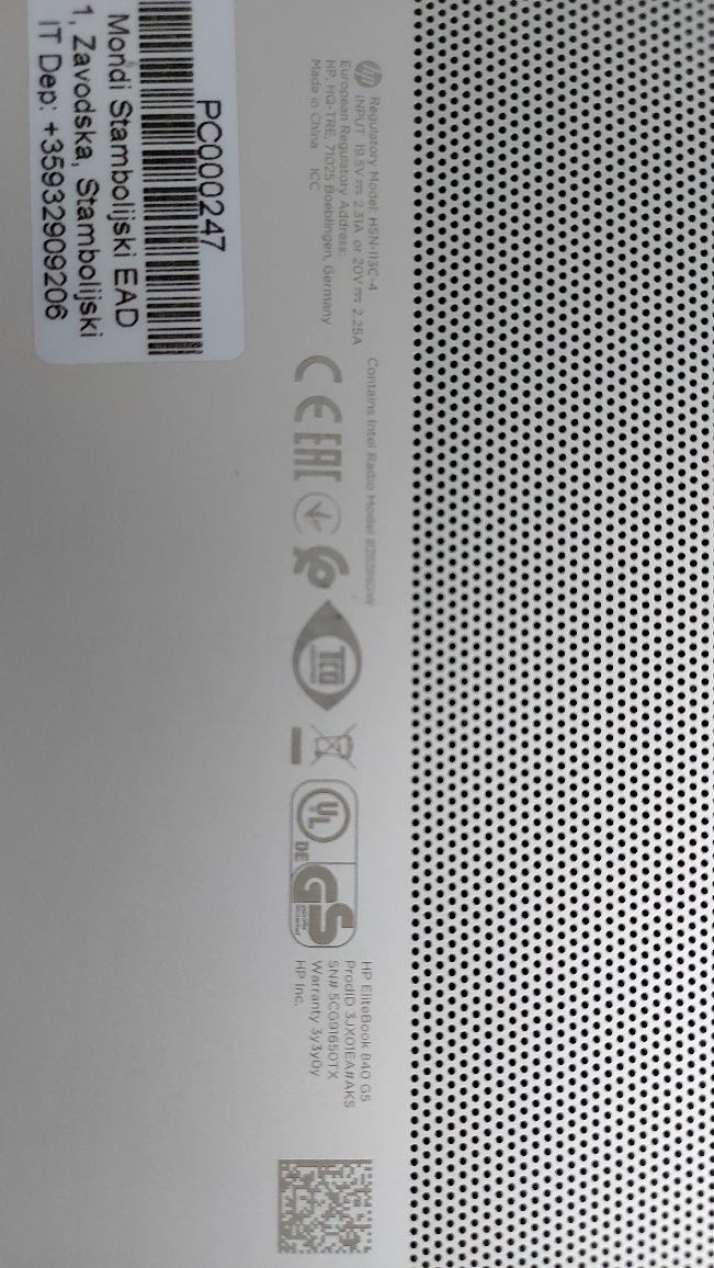 HP EliteBook 840 G5 + Windows 10 Pro