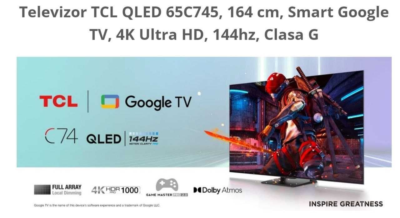 ТЕЛЕВИЗОР TCL65 C745 "От официального дилера в Ташкенте