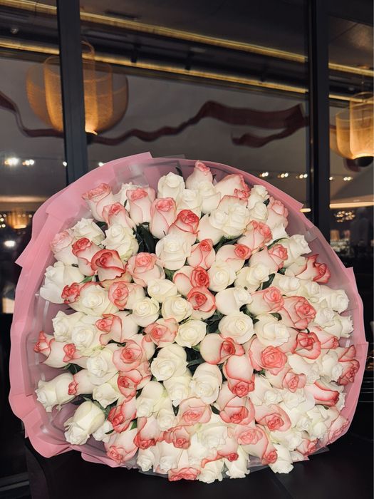 цветы свежие 101 роза