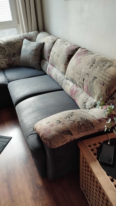 Диван разтегателен с лежанка