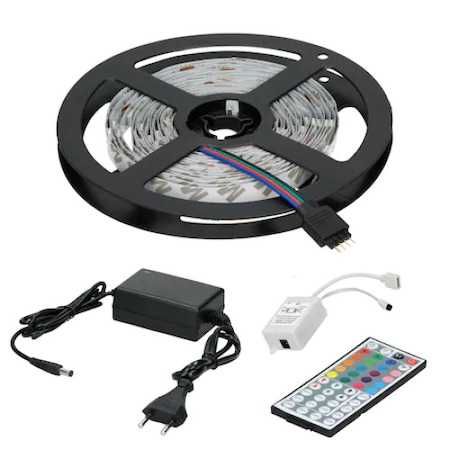 Kit Banda Led 5050 RGB,Led  , Exterior 60 Led-uri/m, 5 metri