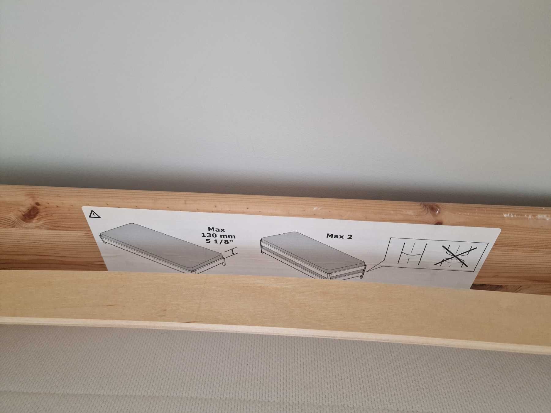 UTAKER легло с 2 матрака, стифиращо се IKEA ИКЕА