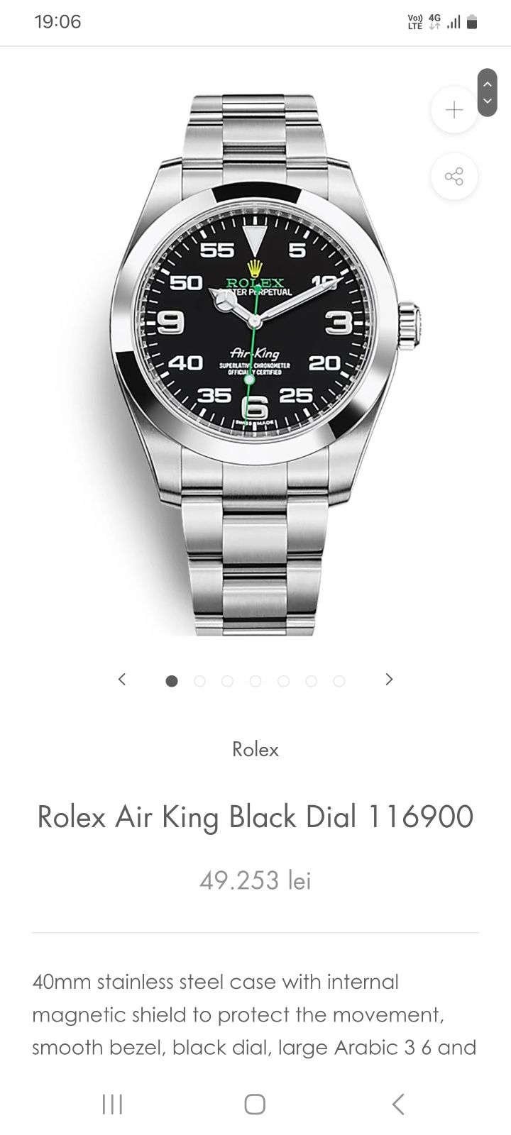 Ceas ROLEX Air King Oyster Perpetual - 40 mm