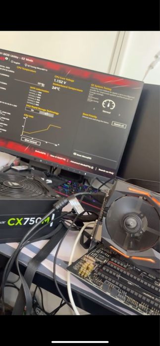 Sursa Calculator Corsair cx750m, 750w 80 plus bronze semi modulara