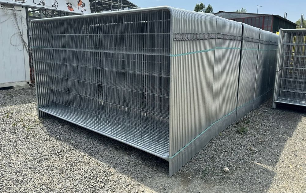 Gard provizoriu , mobil cu talpa beton pvc pentru imprejmuire