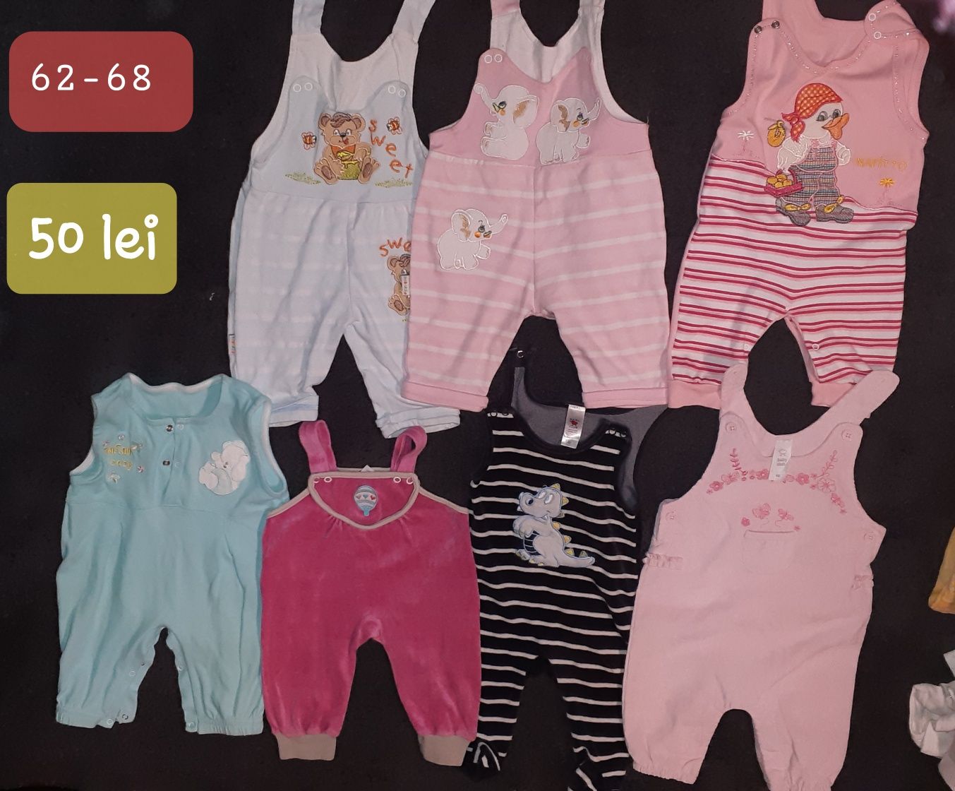 Loturi haine bebeluși mărimea 62-68