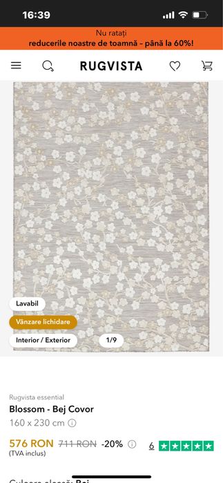 Covor  flori Rugvista