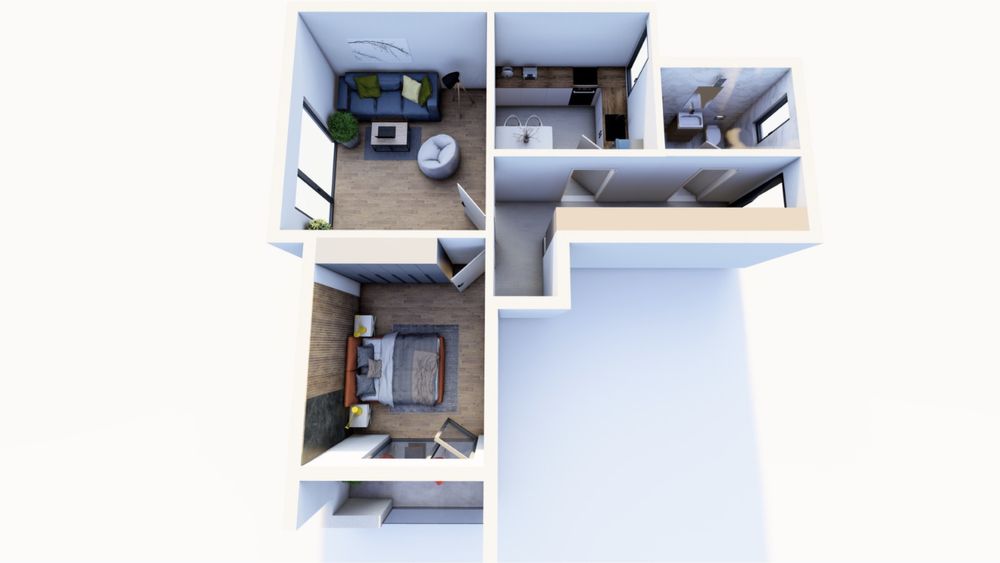 Apartament 2 camere decomandat