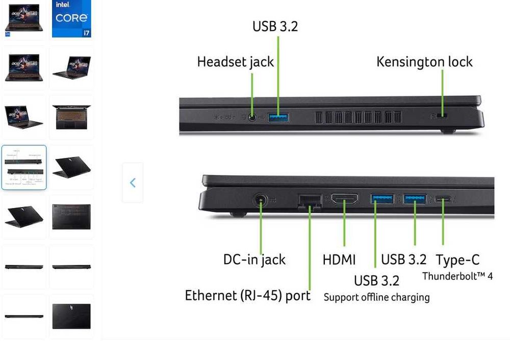 НОВ! Laptop Acer Nitro i7-13620H 165Hz 16GB DDR5 1TB SSD RTX 4050 6GB