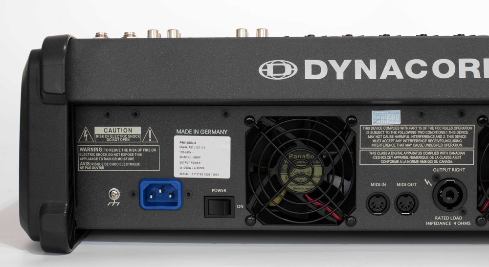 Active Audio Mixer DYNACORD PowerMate 1000-3 cu amplificator 2Х1000 W