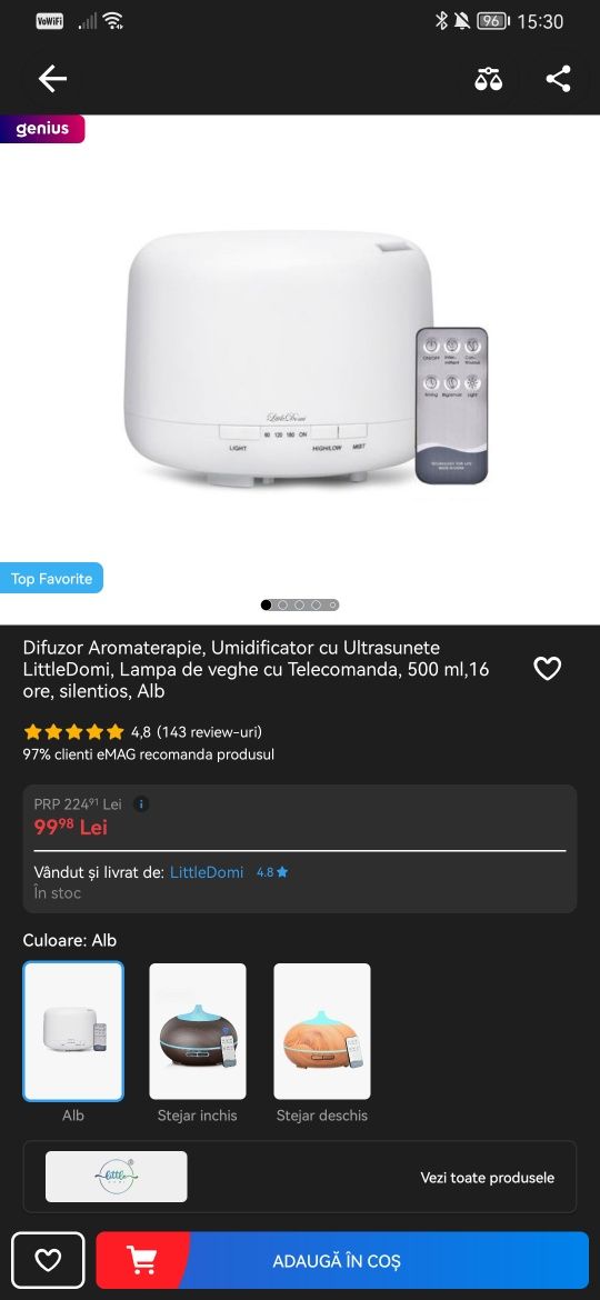 Difuzor Aromaterapie