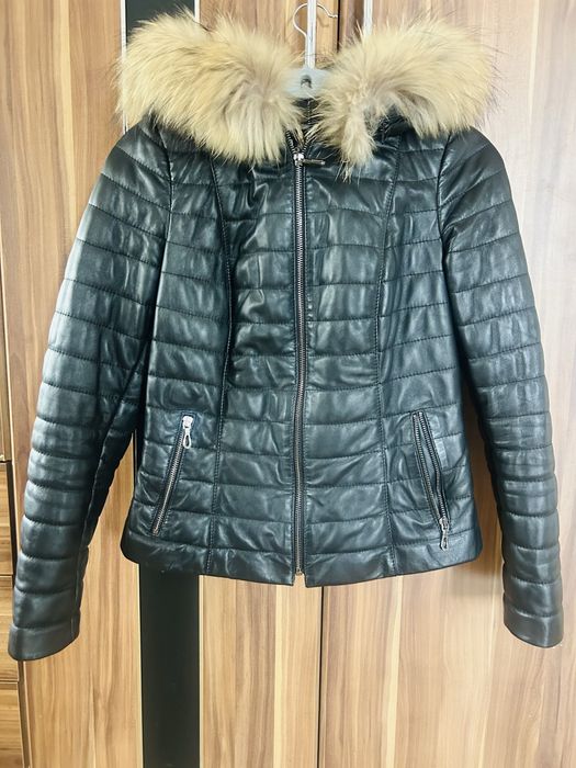 Естествена кожа яке на Митрон