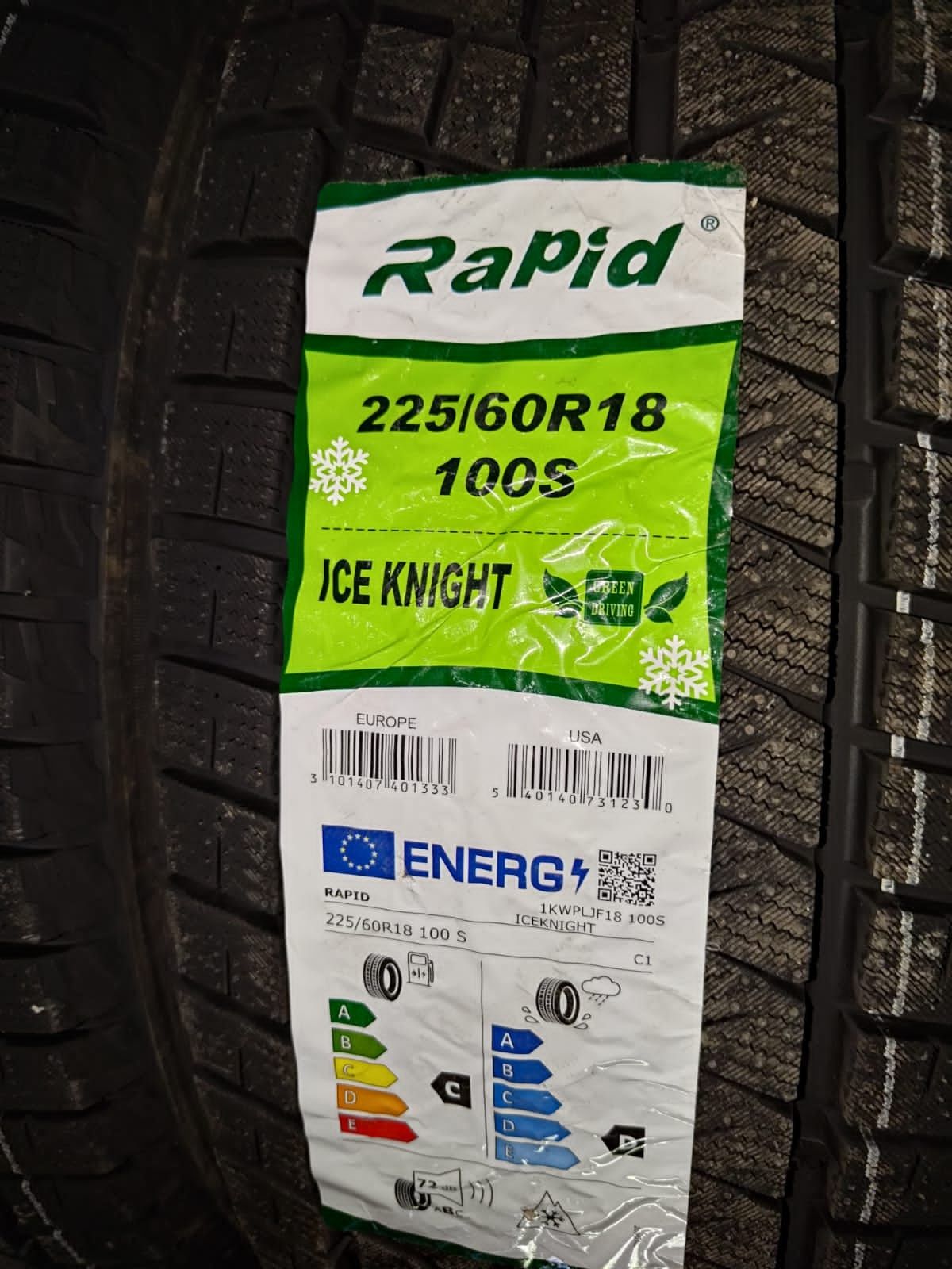 Rapid 225/60R18 Ice Knight