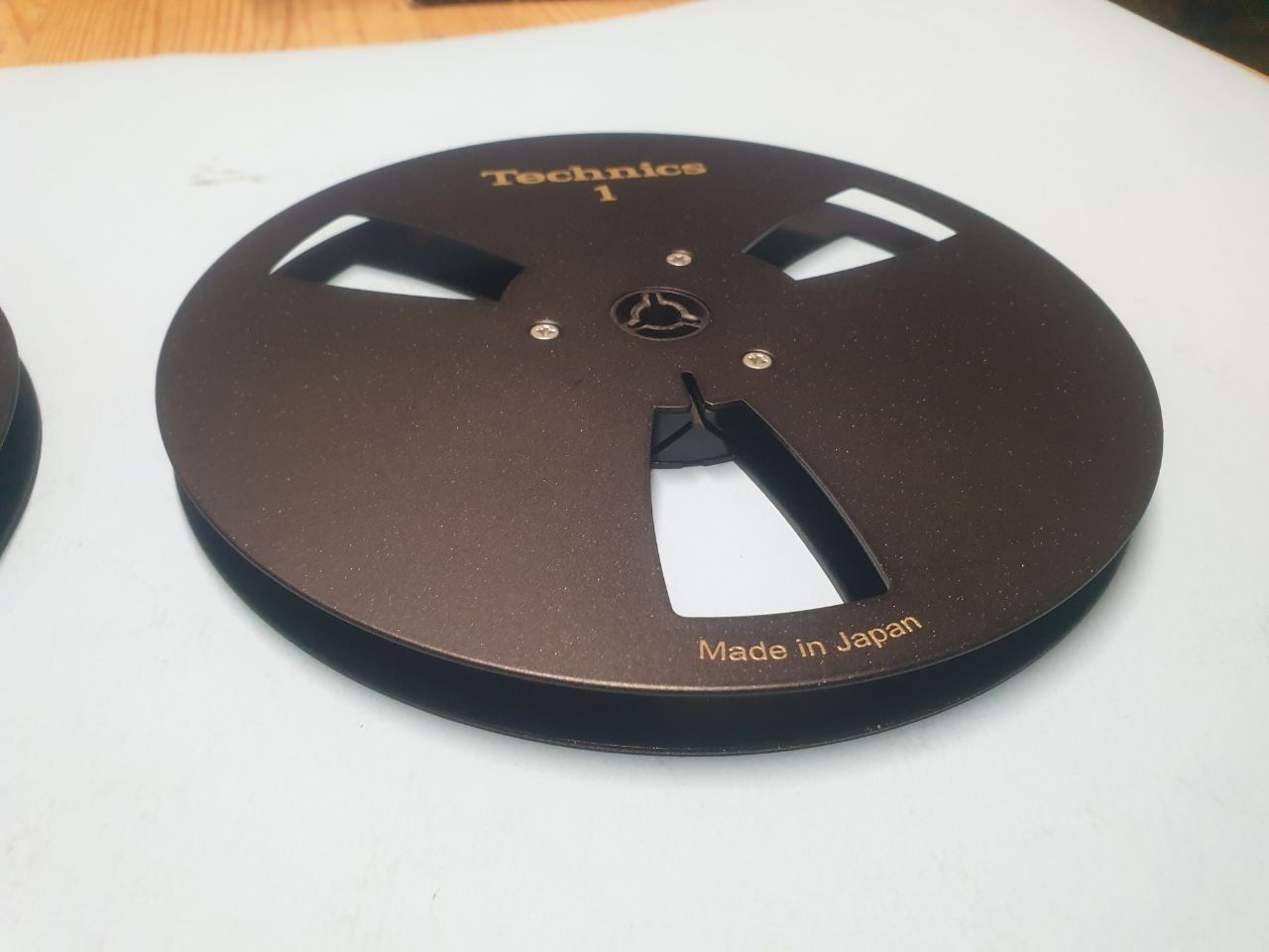 Лот от 2бр 18см алуминиеви магнетофонни ролки Technics