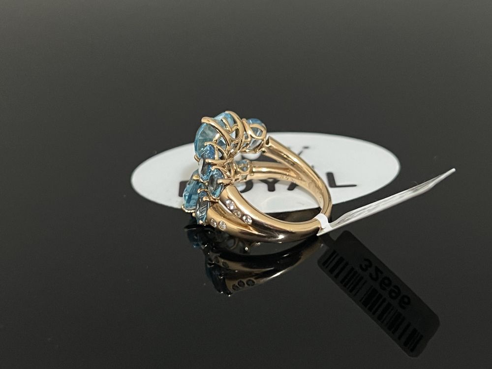 Bijuteria Royal CB : Inel dama aur 18k 9,96gr 10 diamante naturale