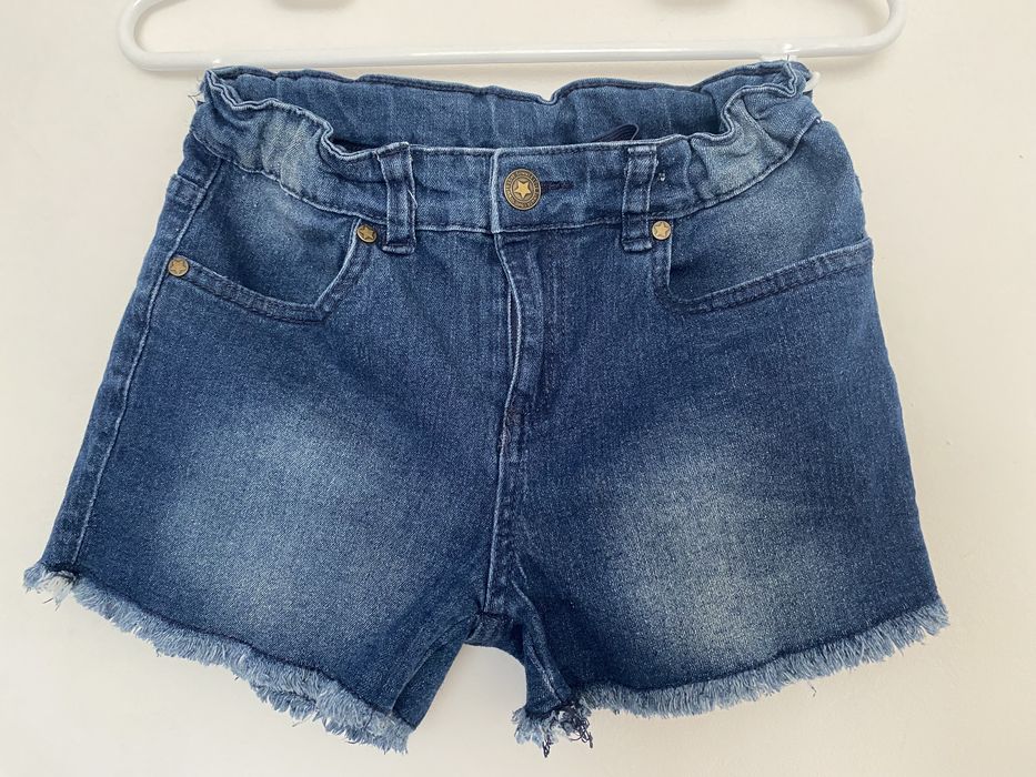 Pantaloni scurți blugi fetiță -Zara/ Y.F.K- 152 cm/11-12 ani.