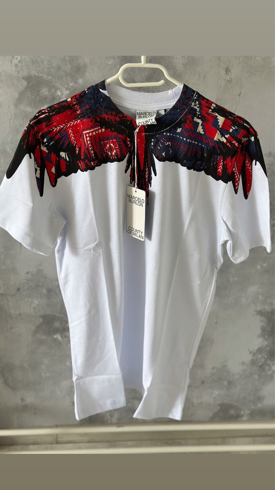 Tricou Marcelo Burlon  Balenciaga off white
