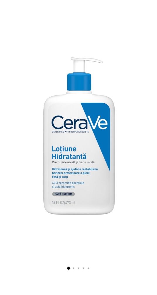 Lotiune hidratanta pentru fata si corp CeraVe cu ceramide si acid hial