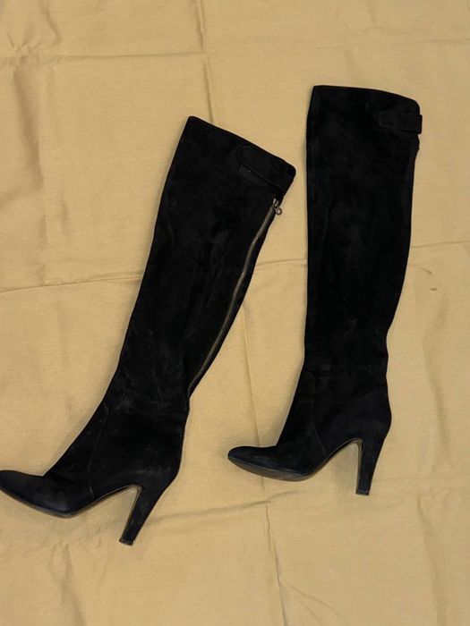 Ботфорты nursace замш натуральный