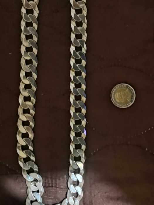 Масивен сребърен ланец 925 italy