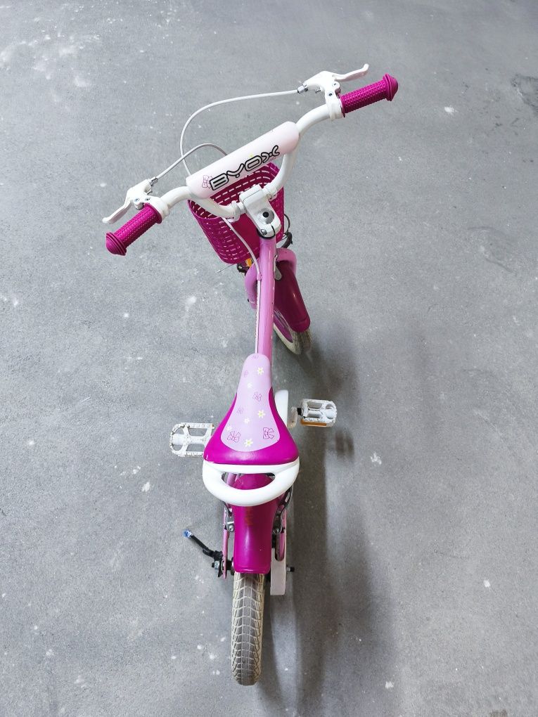Детско колело BYOX Puppy Pink 16", Розово, велосипед за момиче