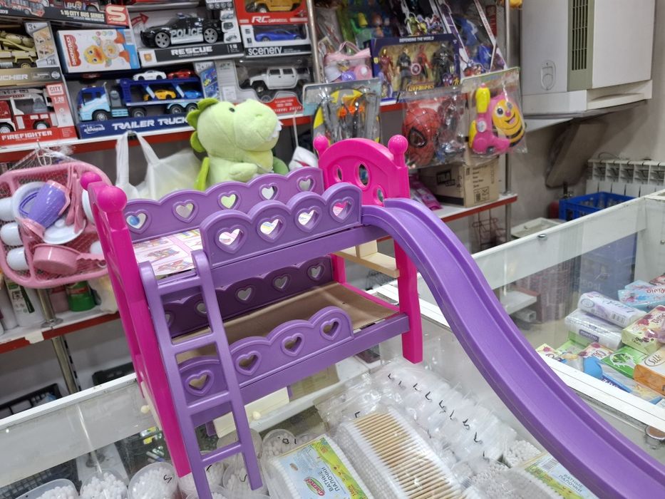 Qiz bolalar uchun konstruktor o'yinchoq kravat 2 qavatli