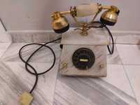 Автентичен луксозен мраморен ротативен телефон за кабинет 1970/80S