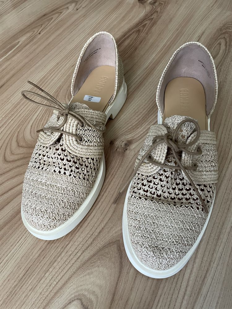 CAMPER Raffia Natural/Нови летни дамски обувки 40