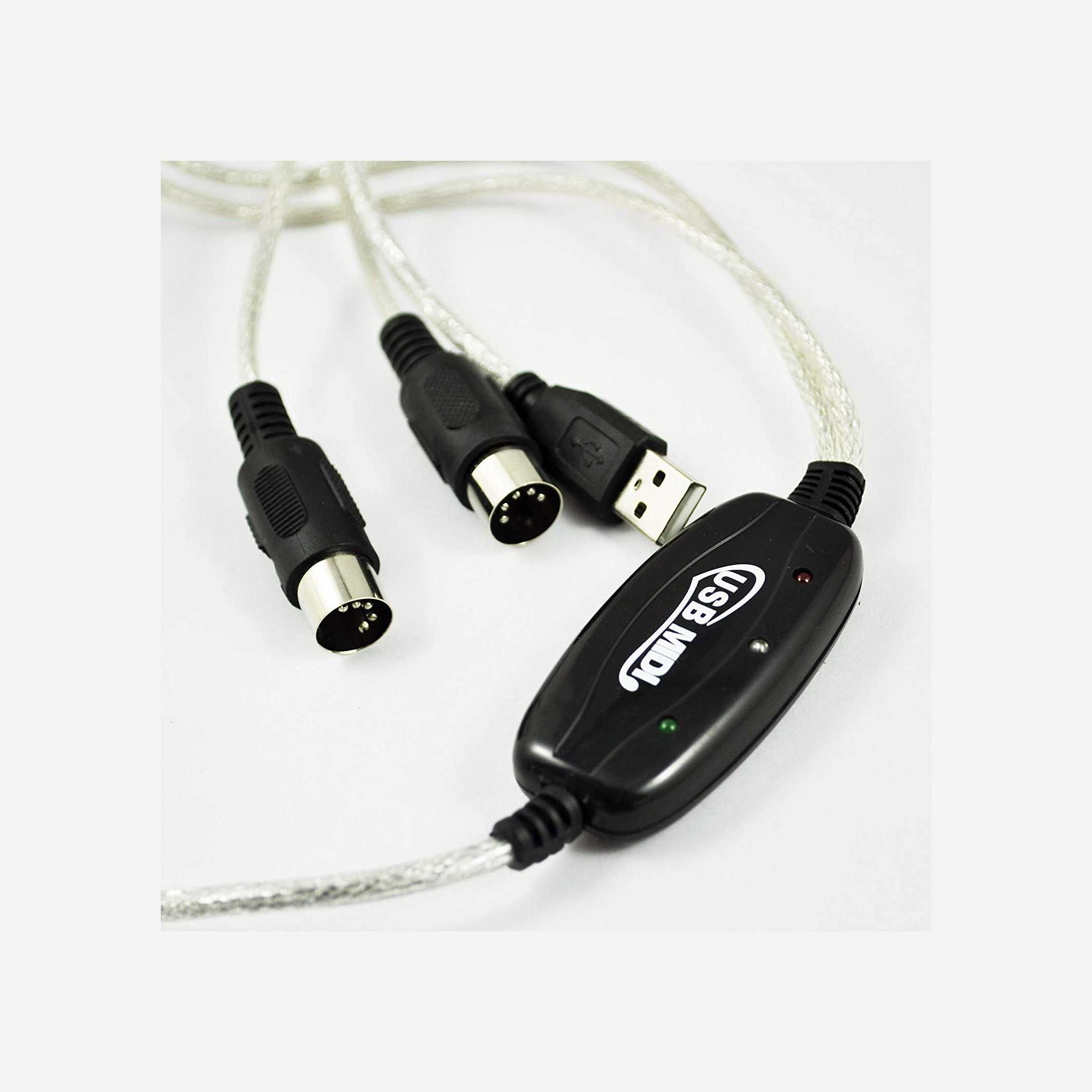 Кабель с USB на MIDI электронных музыкальных инструментов