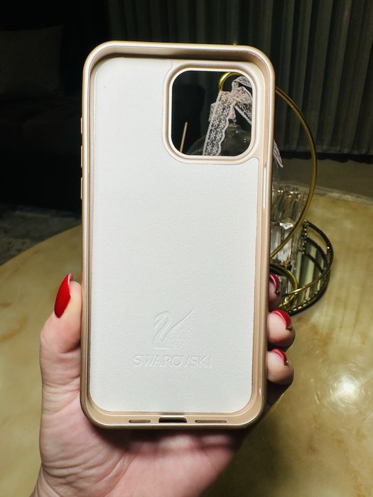 Husa Noua Cristale Aurie Iphone 14 Pro Max /15 Pro /Pro Max