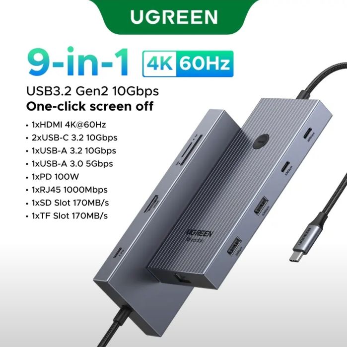 USB HUB UGREEN Концентратор ЮСБ Хаб