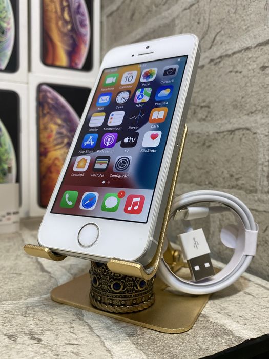 *RARITATE*  iPhone SE Silver / Baterie 96% / ȚIPLĂ 