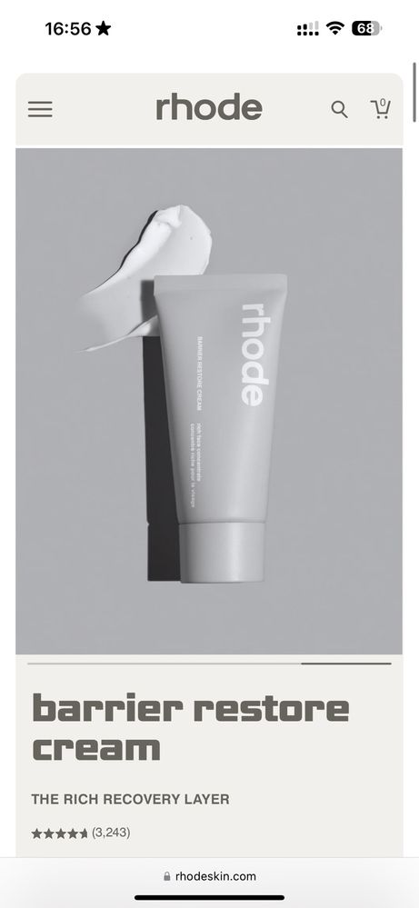 Rhode barrier restore cream крем грижа за кожата Skin care Rhode