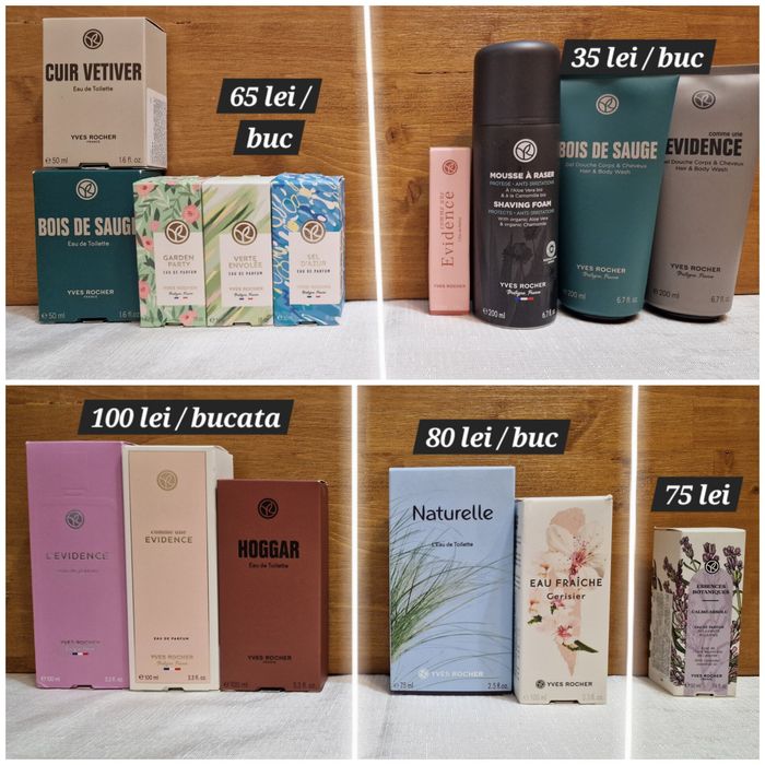 Gel dus sapun lichid lapte corp deodorant gomaj crema Yves Rocher