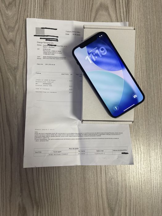 Iphone 12 128Gb impecabil ,garantie 09/2027(factura Orange)