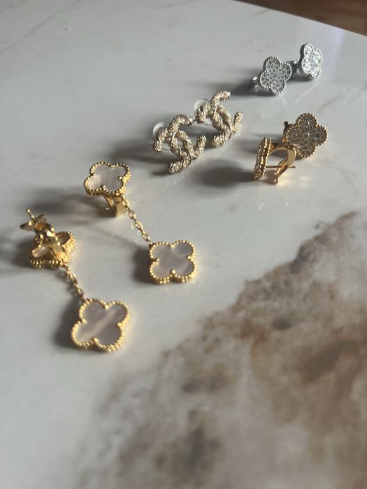 Обеци със златно покритие