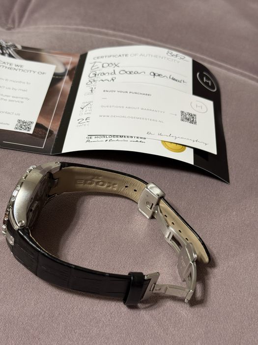 Edox Grand Ocean Open Heart Automatic 85008 cu garantie!