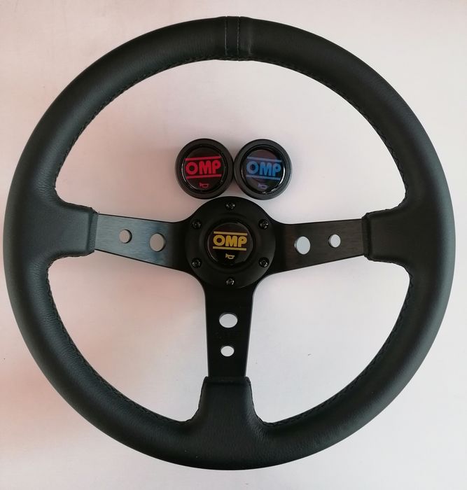 Волан кожен спортен ОМП черен 35см OMP