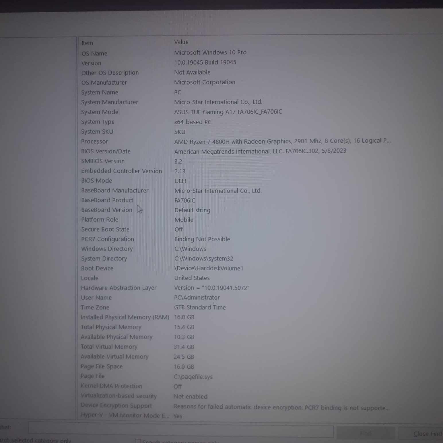 Laptop Gaming Asus Tuf A17 vand / schimb cu iphone 15 sau 16