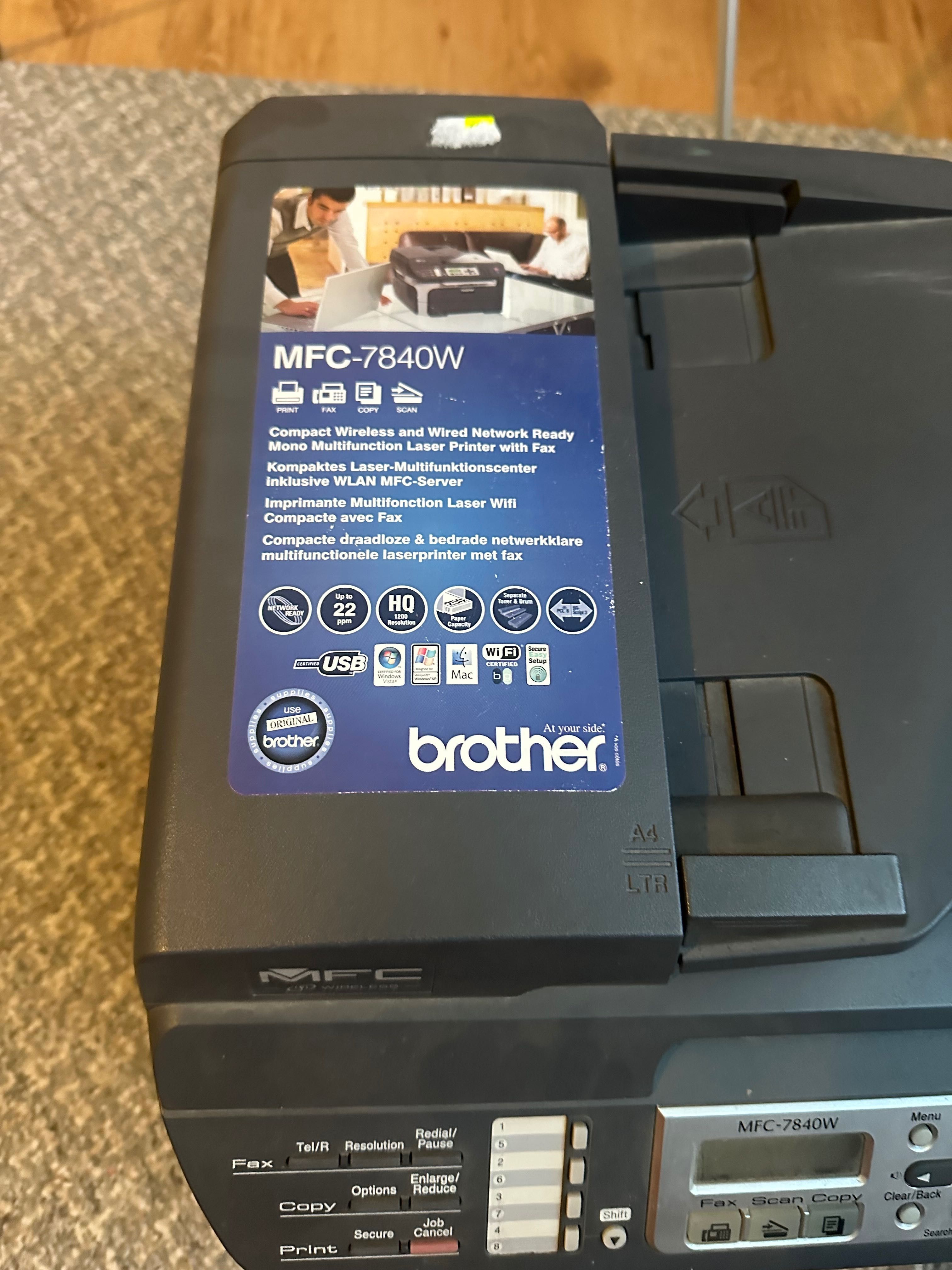 Imprimanta multifunctionala Brother MFC-7840W