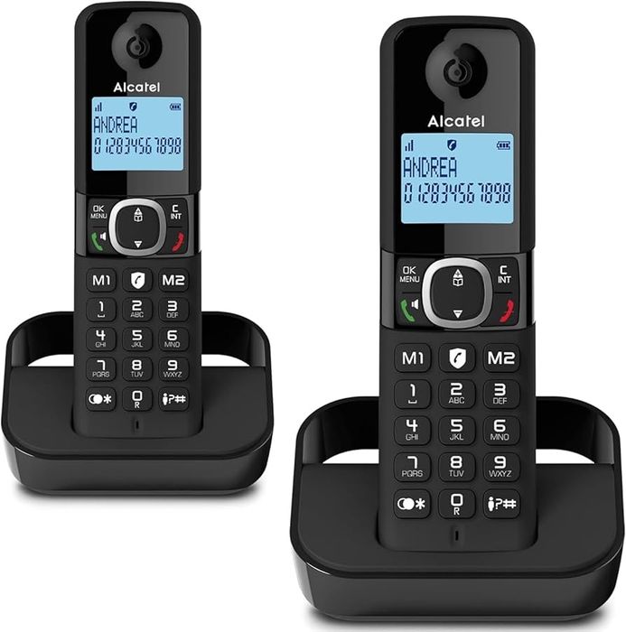 Telefon wireless Alcatel F860 Duo/2 căști/Blocare apeluri