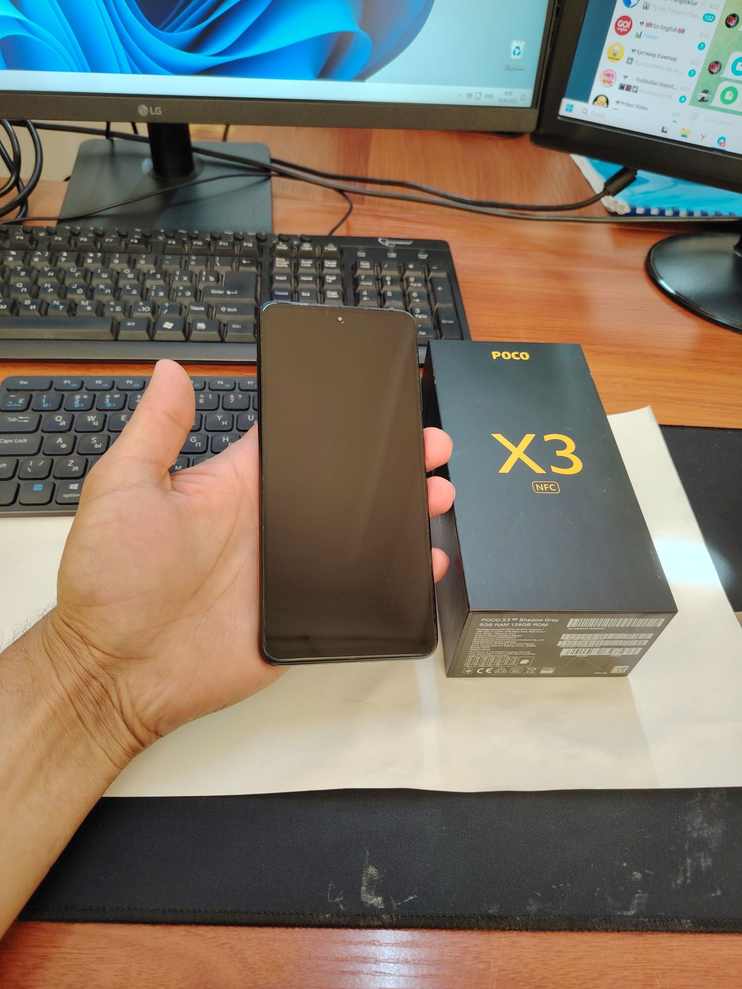 Poco X3nfc 8/128gb(2023)ideal iwlawi zur aybi yuq tozza telefo